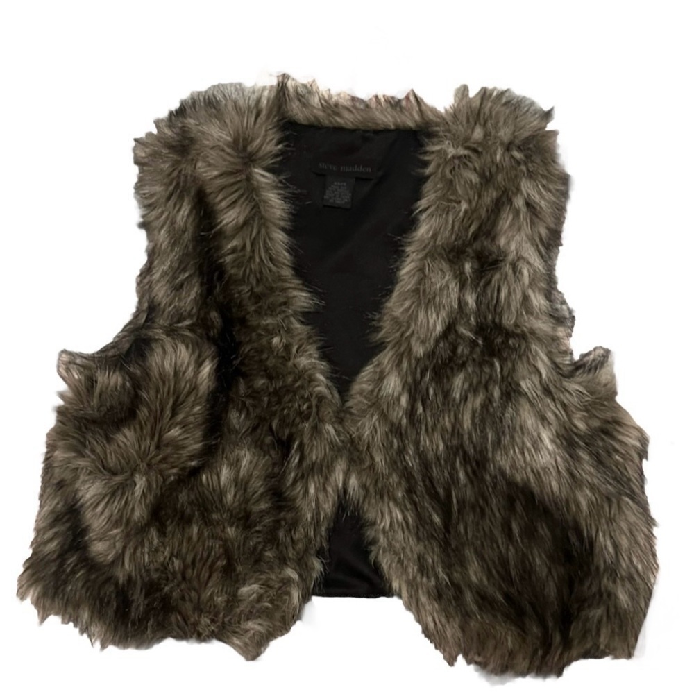 Steve Madden Faux Fur Vest Xs/S